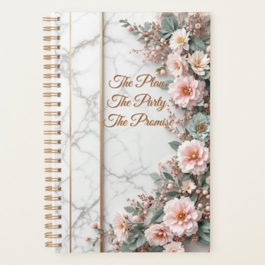De Meesterplan | Art Deco Goud Folie Bruiloft Planner (Voorkant)
