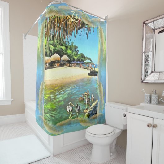 De Meets Ocean 0330 Douchegordijn (In situ)