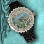 De Meets Ocean 0330 Horloge<br><div class="desc">Het schilderen "River Meets Ocean 0330" Collectie Rhinestone Watch van de vrouw schittert helder met een aanpasbaar gezicht, u zult het liefhebben om voor de tijd naar uw horloge te kijken. Pas het product aan op de productpagina of klik op de knop Aanpassen voor meer ontwerpopties. Ontwerp gemaakt van mijn...</div>