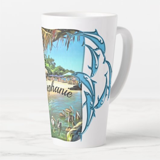 De Meets Ocean 0330 Latte Mok (Rechterhoek)