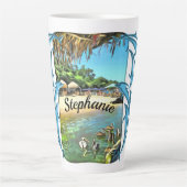 De Meets Ocean 0330 Latte Mok (Voorkant)