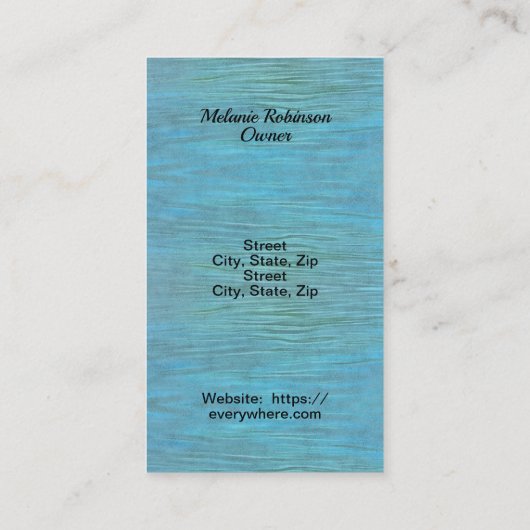 De Meets Ocean 0330 Visitekaartje (Achterkant)