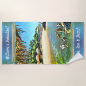 De Meets Ocean Paradise & Beer 0330 Strandlaken (Voorkant)