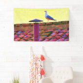 De meeuw op een middag van conclaaf spandoek (Insitu)