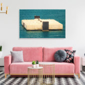 de meeuwen op opgespannen canvasprint canvas afdruk (Insitu (Woonkamer))