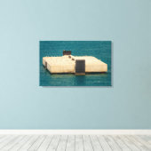 de meeuwen op opgespannen canvasprint canvas afdruk (Insitu (Houten vloer))