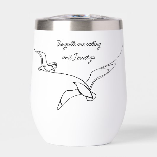 De meeuwen roepen en ik moet naar Seagull Art (Voorkant)