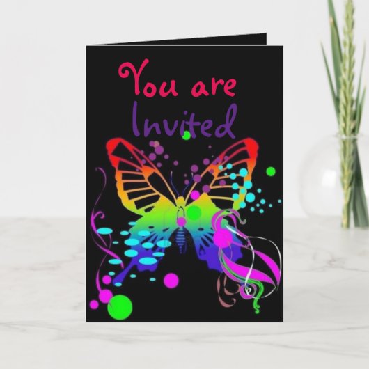 De mega Vlinder van de Kleur op Zwarte Kinder (Voorkant)