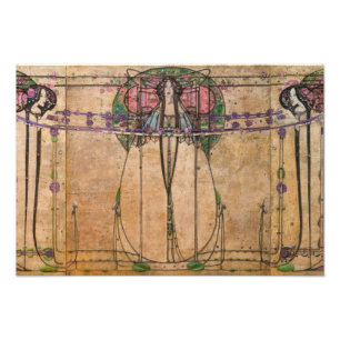 De mei-koningin van Margaret Macdonald Mackintosh Foto Afdruk