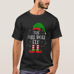 De meidenbank Elf Matching Family Kerstmis Pajama T-shirt