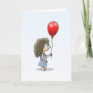 De Meisje met de Rode Ballon Verjaardagskaart Kaart