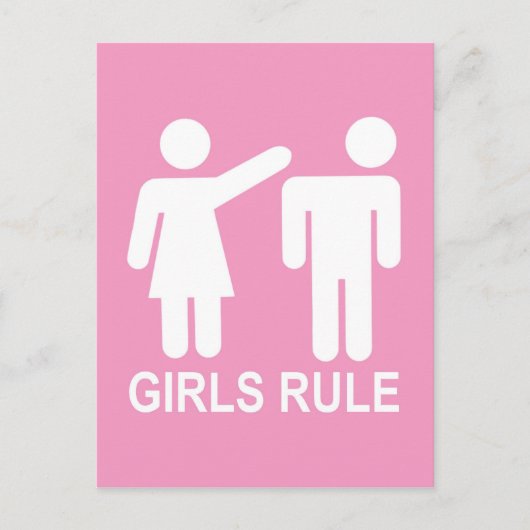 De meisjes beslissen briefkaart (Voorkant)