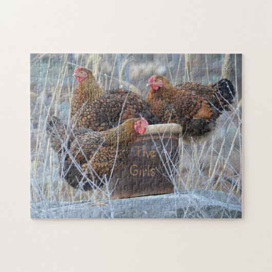 "De meisjes" Chicken Puzzle Legpuzzel (Horizontaal)
