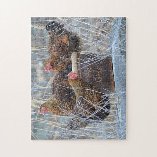 "De meisjes" Chicken Puzzle Legpuzzel (Verticaal)