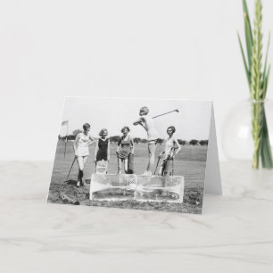 De Meisjes die van de vin Golf, 1926 spelen Kaart