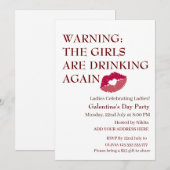 DE MEISJES DRINK WEER Galentine's Day Kaart (Voorkant / Achterkant)