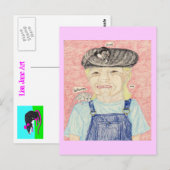 De meisjes en Lisa Briefkaart (Voorkant / Achterkant)