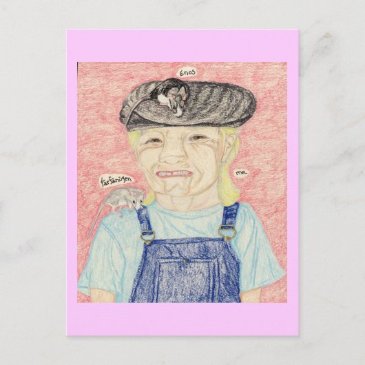 De meisjes en Lisa Briefkaart (Voorkant)