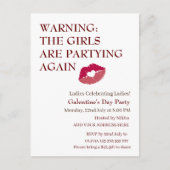 DE MEISJES FEESTEN WEER Galentine's Day Briefkaart (Voorkant)