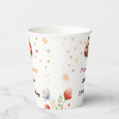 De meisjes houden van Bug Picknick Polka Dot 1e Ve Papieren Bekers (Links)