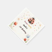 De meisjes houden van Bug Picknick Polka Dot 1e Ve Servet (Hoek)