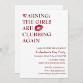 DE MEISJES KLUBBEN WEER NAAR Galentine's Day Kaart (Voorkant / Achterkant)