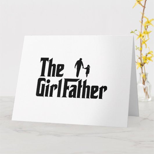 De Meisjes Vader Funny Vader van Meisjes Daddy Doc Kaart (Gele Bloem)