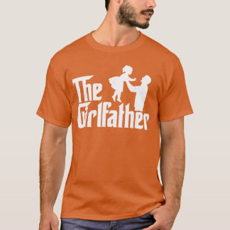 De meisjes vader grappige papa van meisjes beste v t-shirt