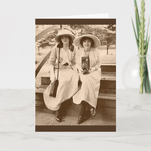de meisjes van de circa 1910 camera kaart (Voorkant)