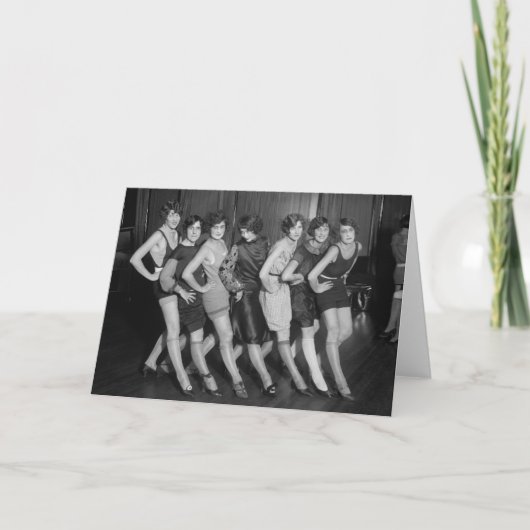 De Meisjes van de vin: 1925 Kaart (Voorkant)