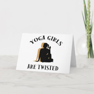 De Meisjes van de yoga zijn Verdraaide Gift Kaart