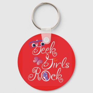 De Meisjes van Geek schommelen Sleutelhanger