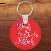 De Meisjes van Geek schommelen Sleutelhanger (Voorkant)