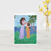 De Meisjes van Tahiti Kaart (Gele Bloem)