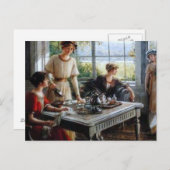 de meisjes/vrouwen samen door Albert Lynch, belle  Briefkaart (Voorkant / Achterkant)