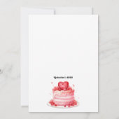 De meisjesnacht van Galentine Kaart (Achterkant)