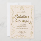 De meisjesnacht van Galentine Kaart (Voorkant)