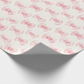 De meisjesste strik inpakpapier (Hoek)