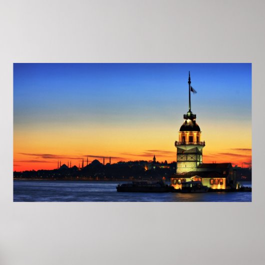 De Meisjestoren in Istanbul Poster (Voorkant)