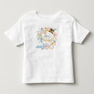 De meisjesverjaardag Alice in Wonderland Kinder Shirts