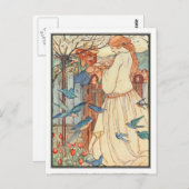De meisjeszong van Florence Harrison Briefkaart (Voorkant / Achterkant)