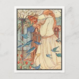 De meisjeszong van Florence Harrison Briefkaart