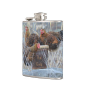 De meiwitfles heupfles (Links)