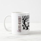 De melancholie van de begraafplaats koffiemok (Links)