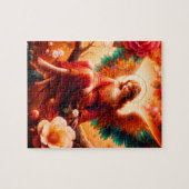 De melancholische engel zittend in een boom legpuzzel (Horizontaal)