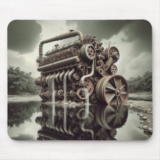 De Melancholische Motor Muismat (Voorkant)
