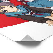 De Melancholy van Haruhi Suzumiya Poster (Hoek)