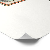 De Melancholy Walker van George Barbier Poster (Hoek)