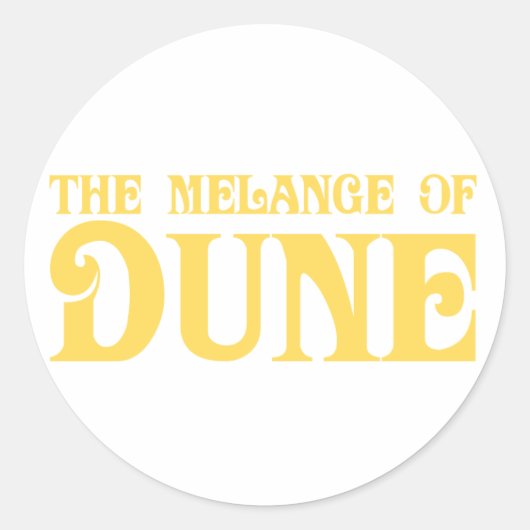 De melange van duin ronde sticker (Voorkant)
