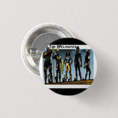 De melanites ronde button 3,2 cm (Voorkant /achterkant)